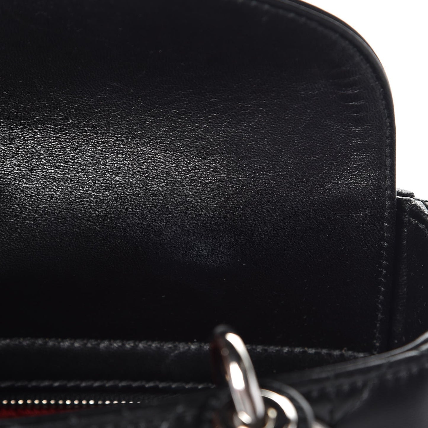 Lambskin Cannage Small Lucky Badges My Lady Dior Black