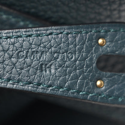 Hermes Taurillon Clemence Lindy 26 Vert Cypress 7 of 11