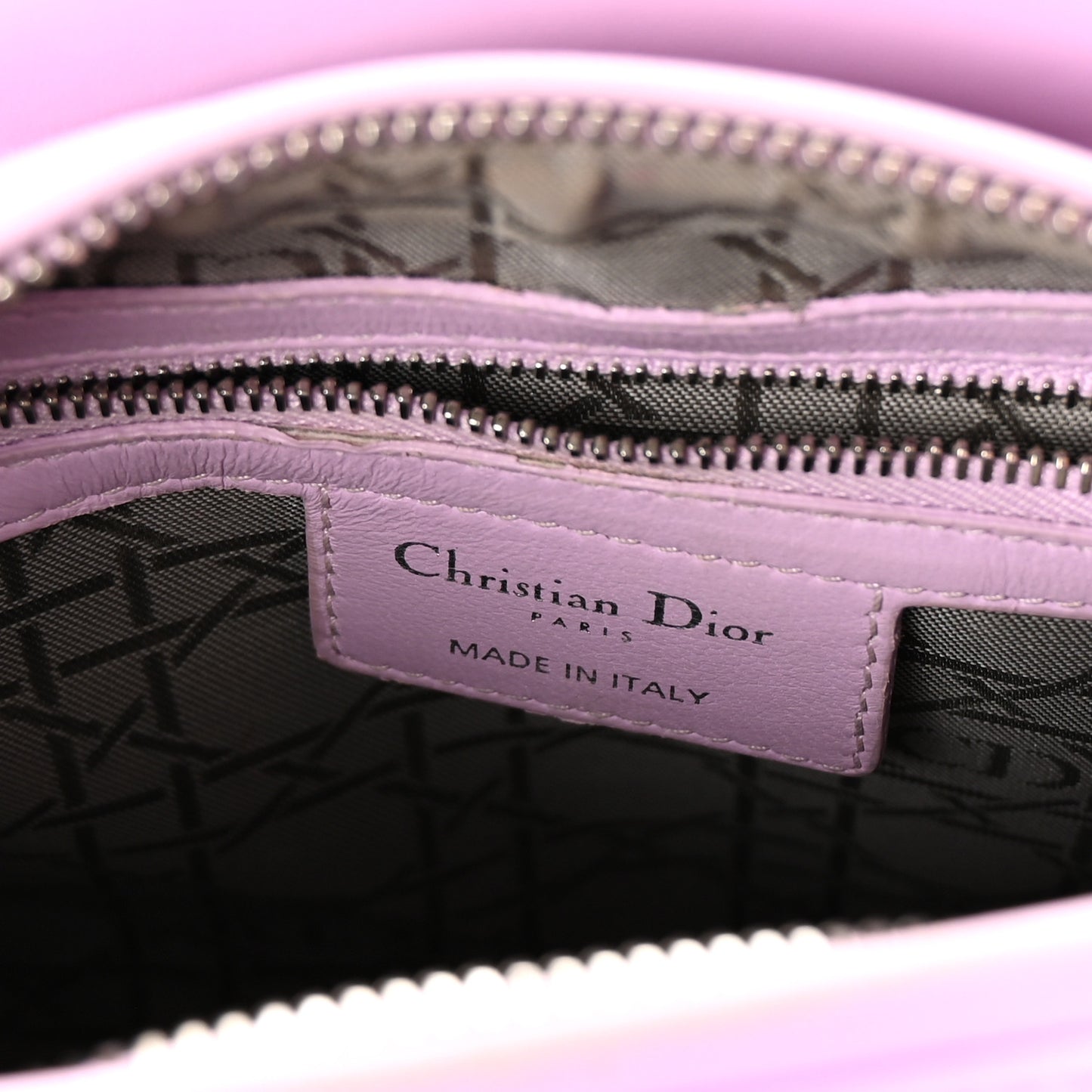 Lambskin Cannage Medium Lady Dior Purple