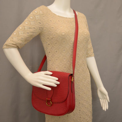 Louis Vuitton Epi Saint Cloud GM Castillan Red 2 of 8