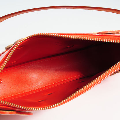 Louis Vuitton Vernis Lexington Fleurs Pochette Orange 5 of 7