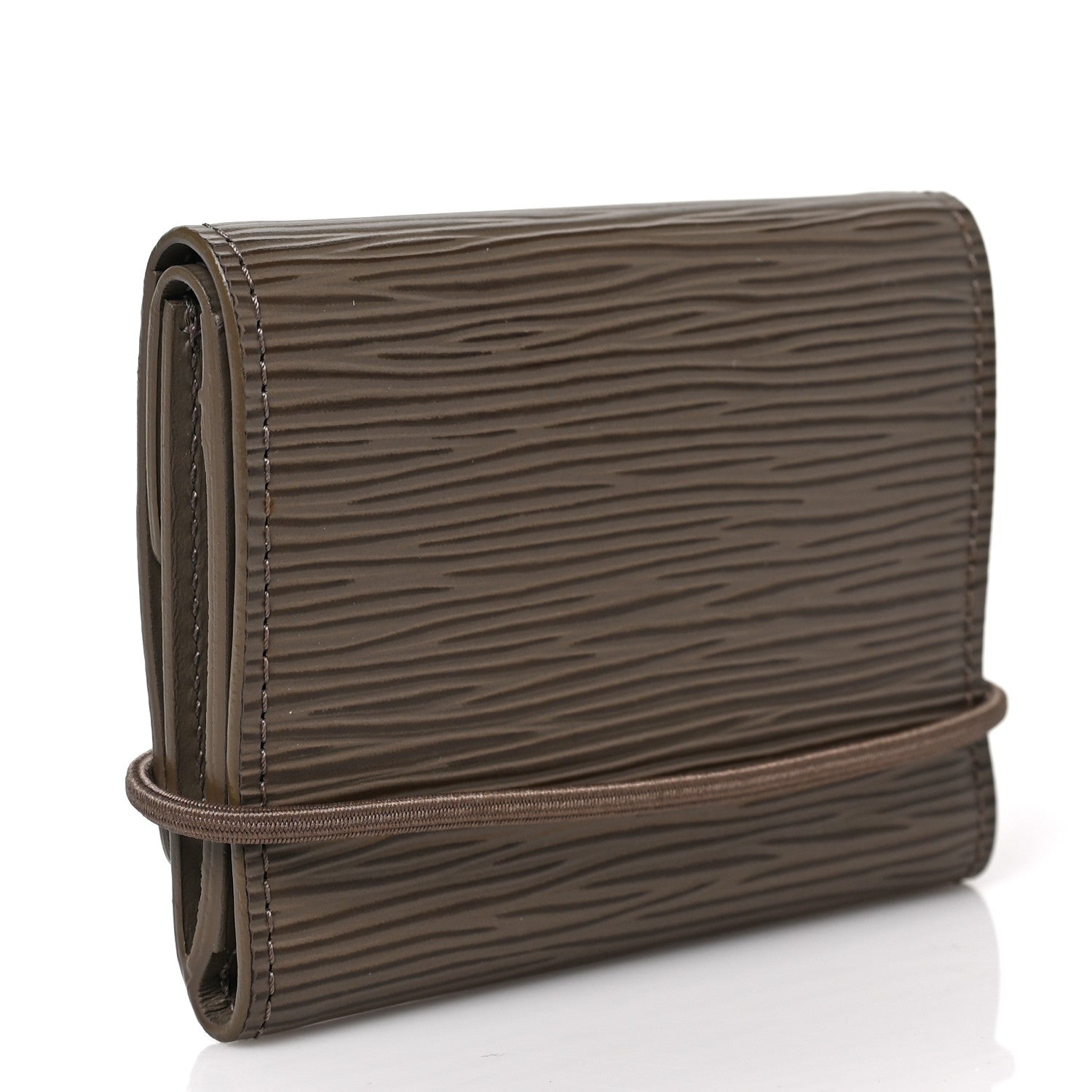 Louis Vuitton Epi Porte-Monnaie Elastique Wallet Pepper 3 of 6
