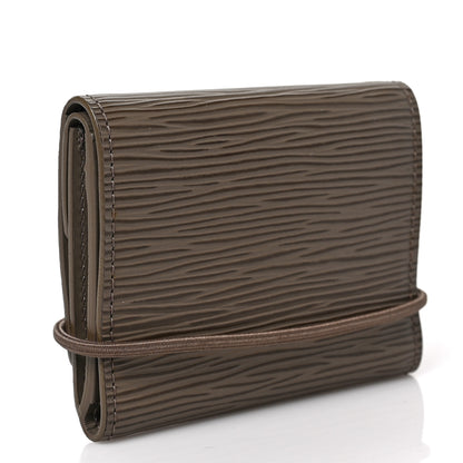 Louis Vuitton Epi Porte-Monnaie Elastique Wallet Pepper 3 of 6