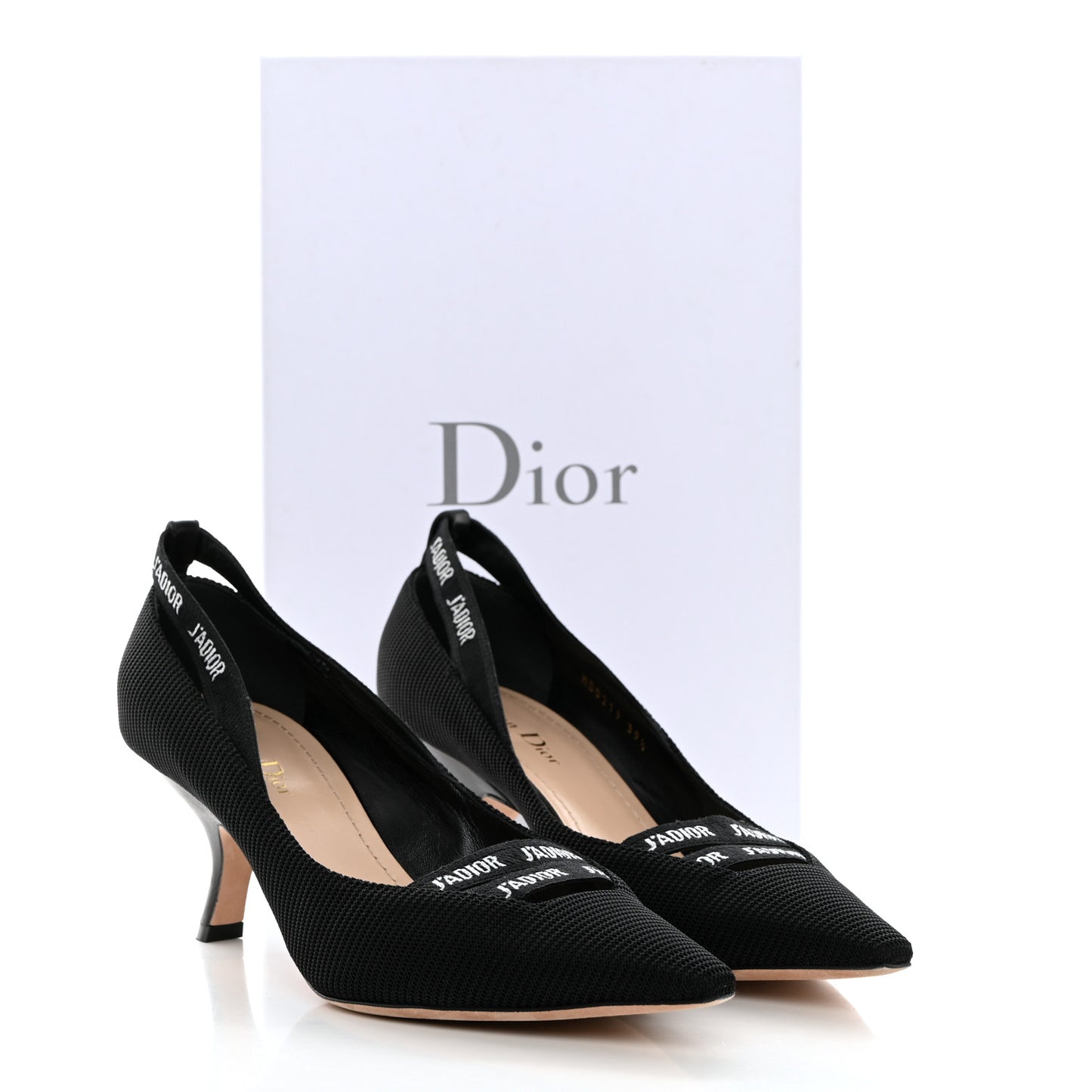 Technical Canvas J'Adior Ribbon Pumps 39.5 Black