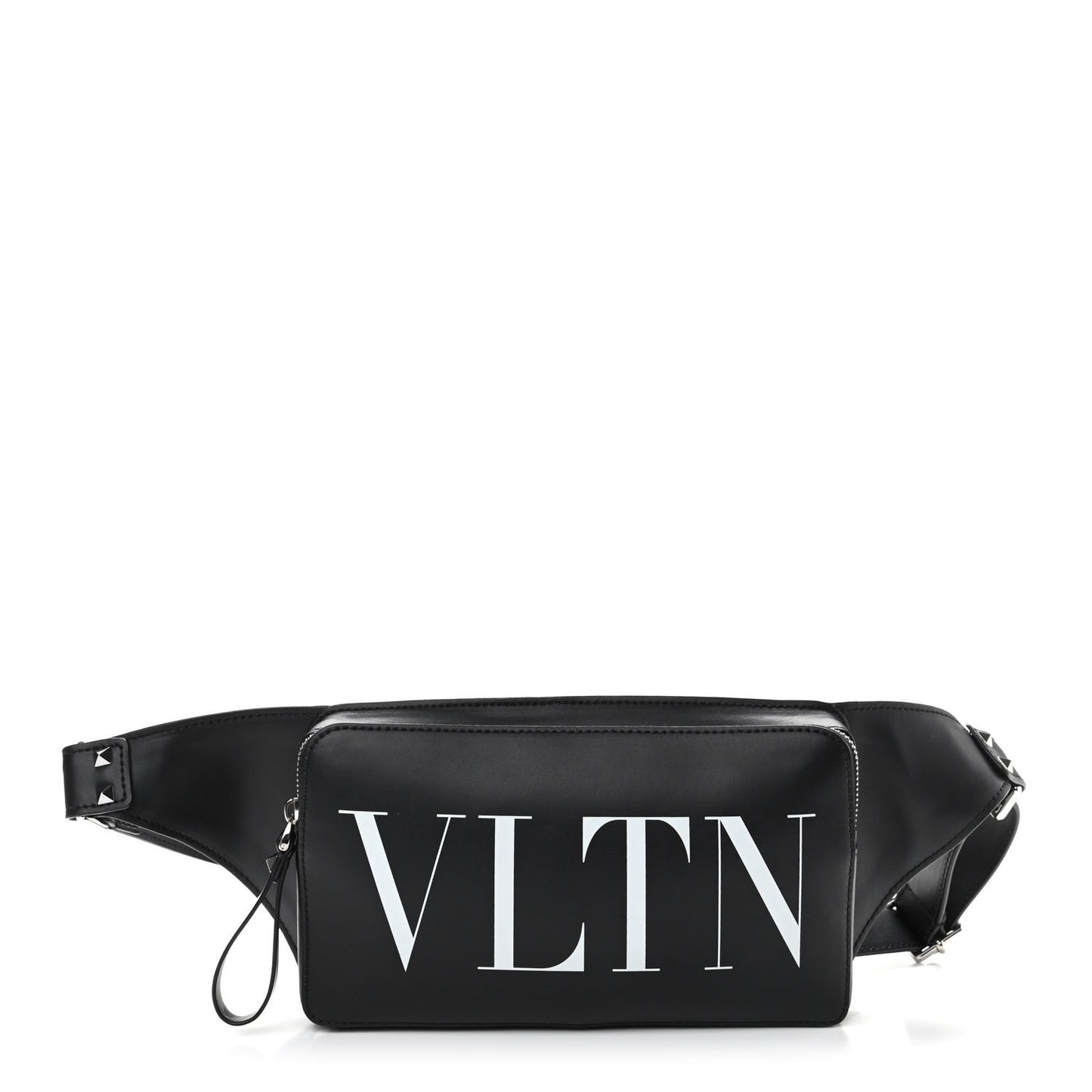 Calfskin VLTN Belt Bag Black White