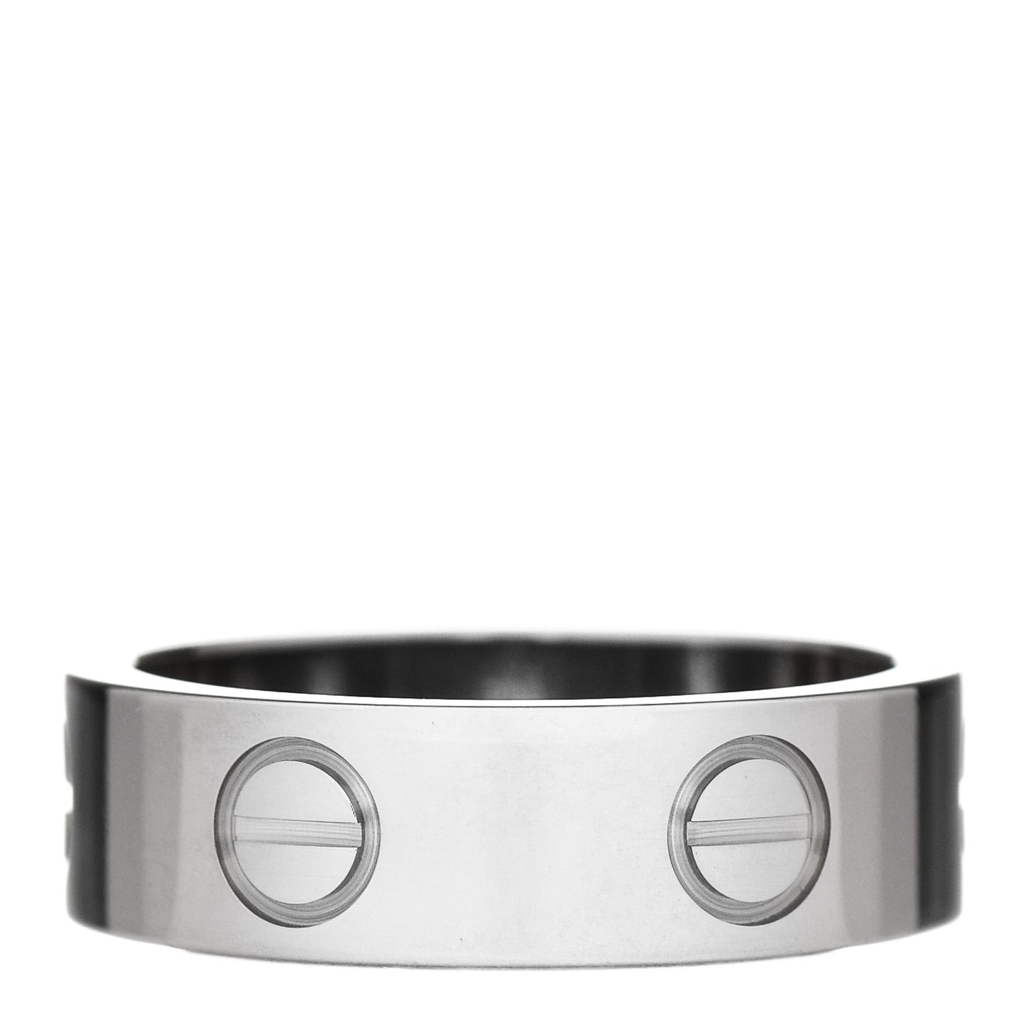 18K White Gold 5.5mm LOVE Ring 51 5.75