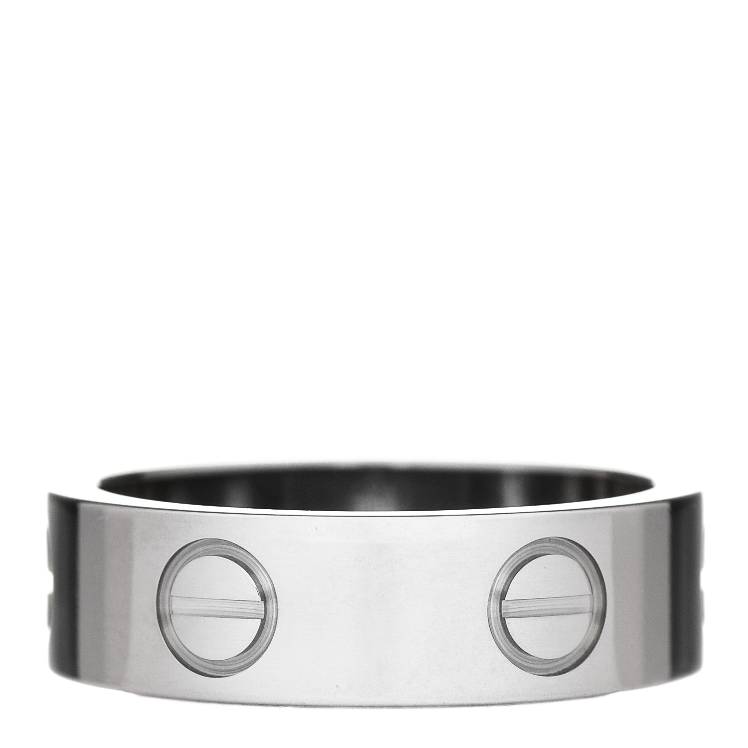Cartier 18K White Gold 5.5mm LOVE Ring 51 5.75 3 of 5