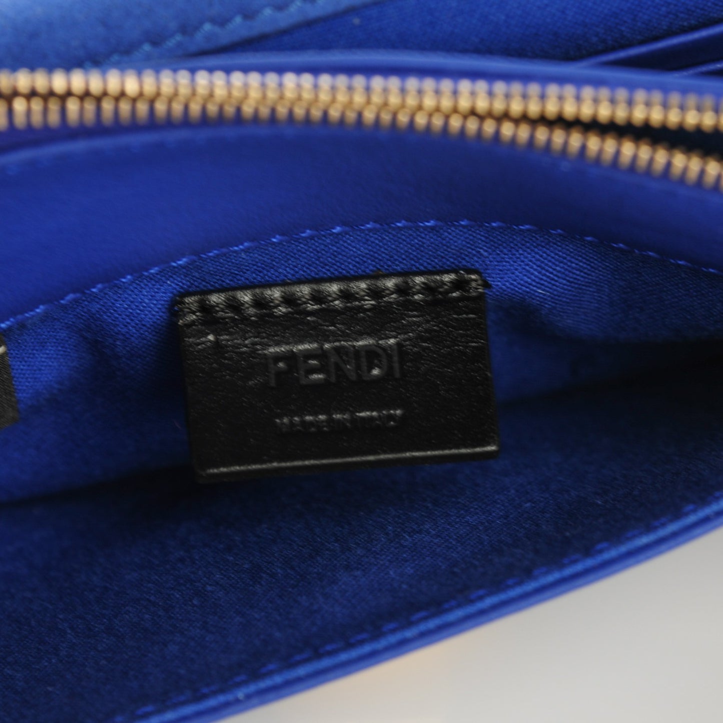 Vitello Flamingo Tube Wallet on Chain Blue Neon