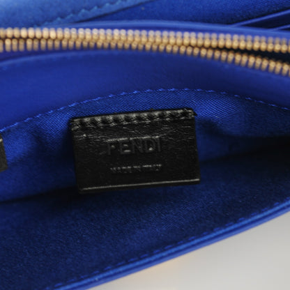 Fendi Vitello Flamingo Tube Wallet on Chain Blue Neon 6 of 9