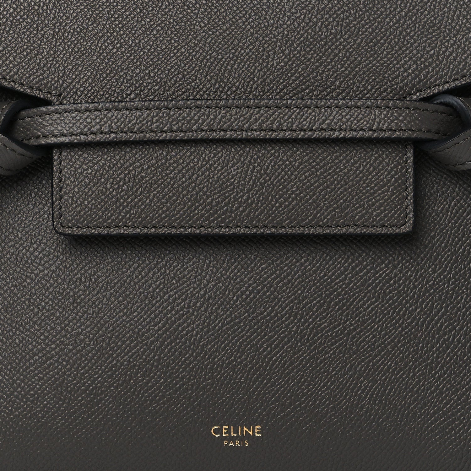 Celine Grained Calfskin Nano Belt Bag Grey 7 of 9