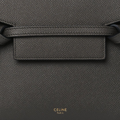 Celine Grained Calfskin Nano Belt Bag Grey 7 of 9