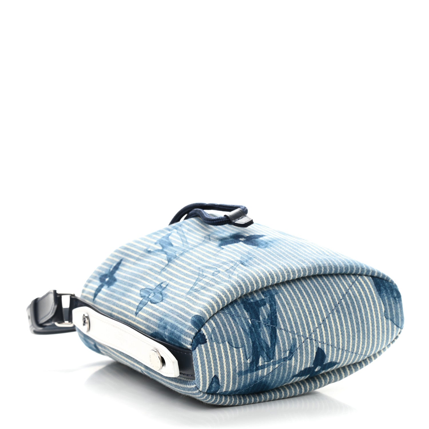 Louis Vuitton Hickory Stripes Denim Monogram Watercolor Sac Marin BB Blue 4 of 8