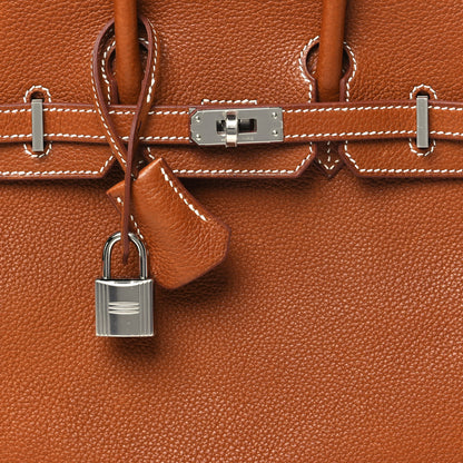 Hermes Natural Barenia Faubourg Birkin 25 Fauve 8 of 12