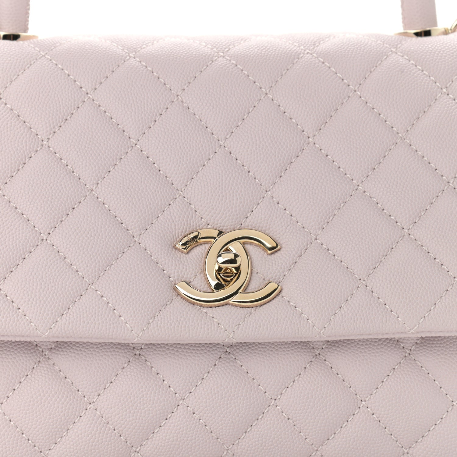 Chanel Caviar Quilted Small Coco Handle Flap Light Pink 7 of 9