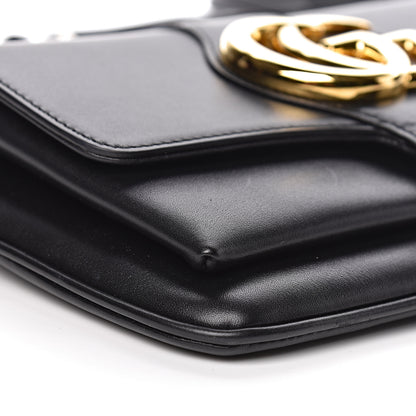 Gucci Vitello Palmellato Lux Small Arli Flap Shoulder Bag Black 10 of 12