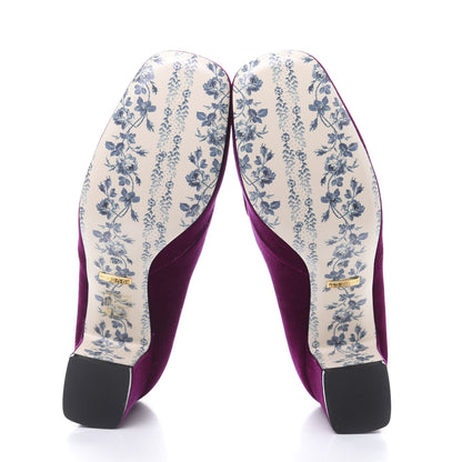 Gucci Softy Velvet GG Victoire 55mm Loafer Pumps 38 Fucsia 5 of 9