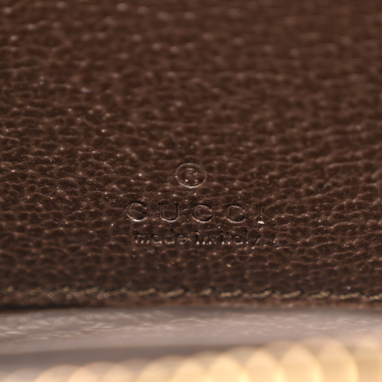 Gucci GG Supreme Monogram Textured Dollar Calfskin Web Ophidia Zip Around Card Case Wallet Beige Ebony New Acero 6 of 10