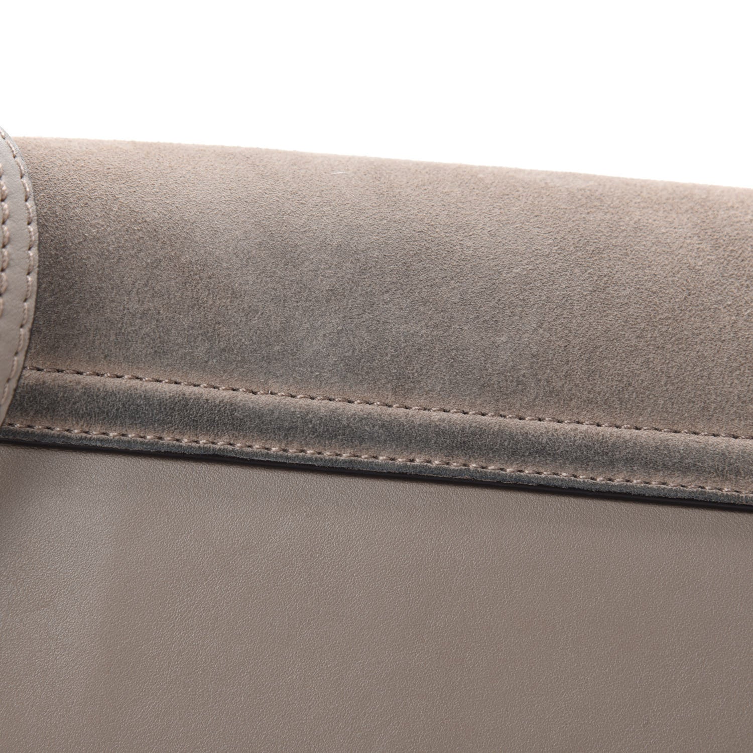 Chloe Suede Calfskin Small Faye Shoulder Bag Motty Grey 8 of 11