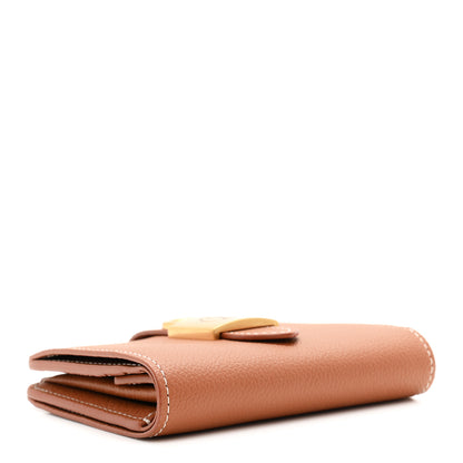 Louis Vuitton Grained Calfskin Low Key Compact Wallet Cognac 4 of 6