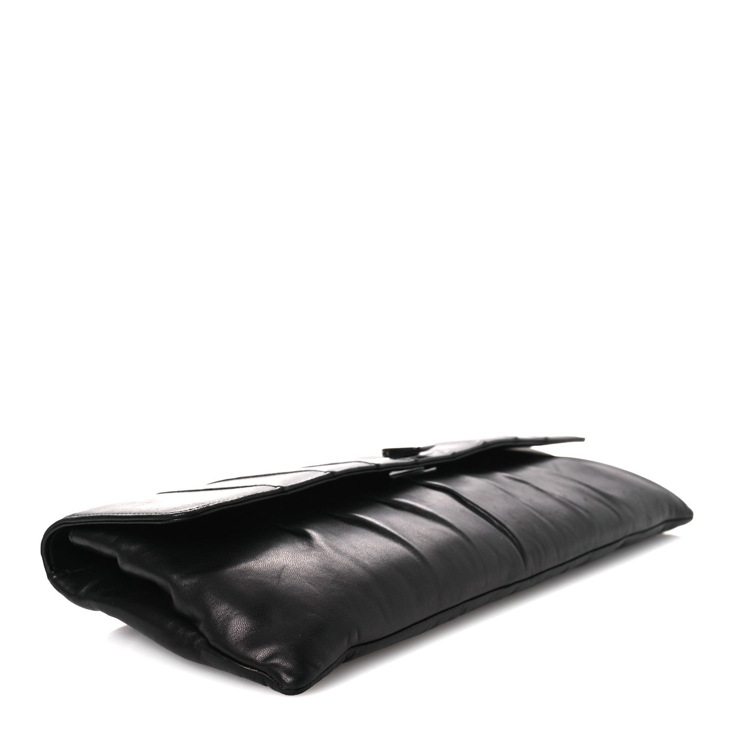 Chanel Lambskin Vertical Quilted Clutch Black 4 of 11