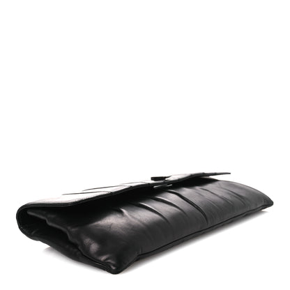 Chanel Lambskin Vertical Quilted Clutch Black 4 of 11
