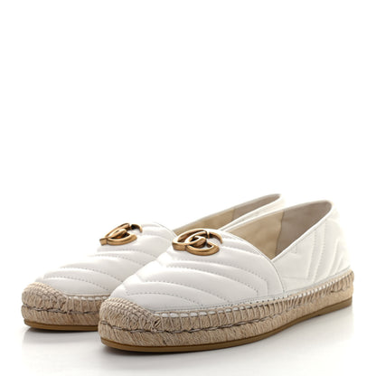 Gucci Nappa Matelasse GG Marmont Espadrilles 40 Great White 3 of 8