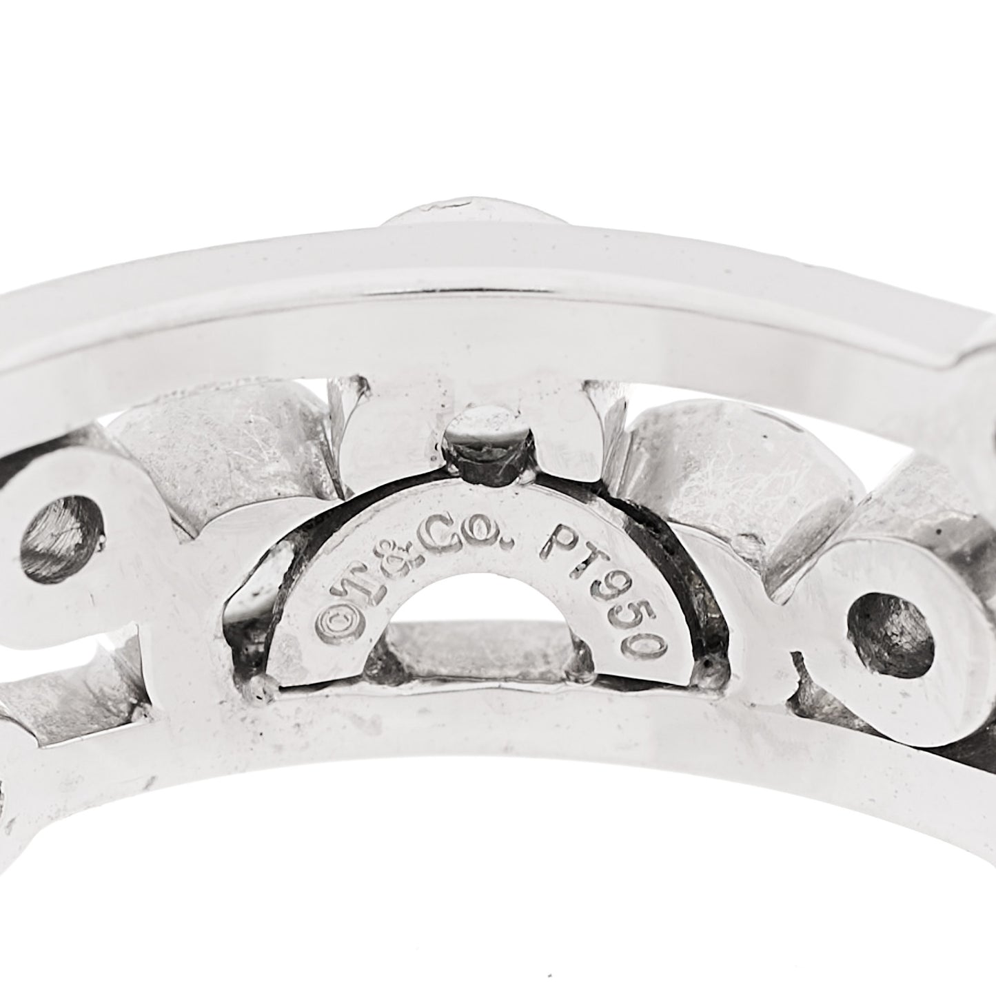 Platinum Diamond Bubble Band Ring 57 8