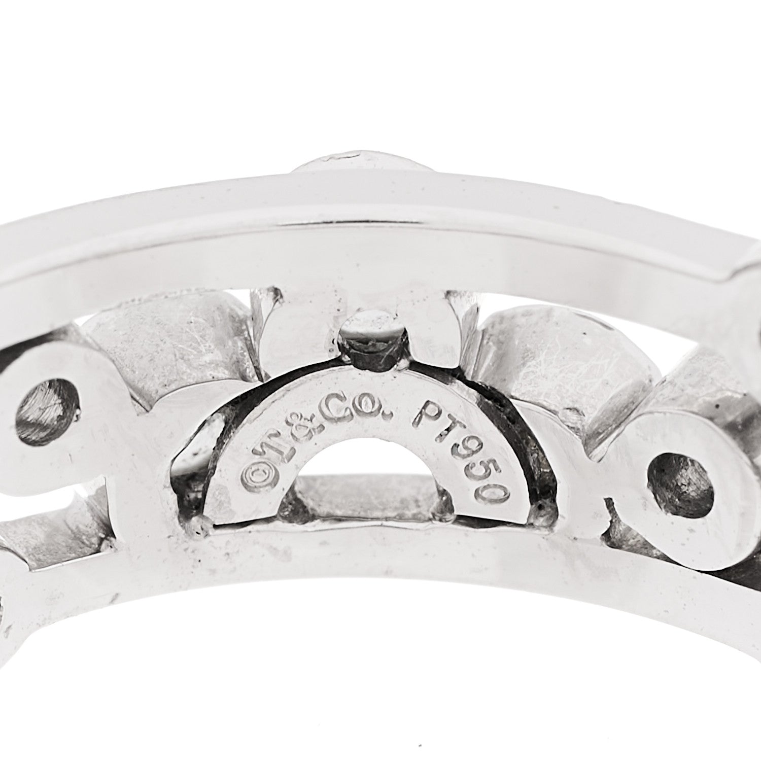Tiffany Platinum Diamond Bubble Band Ring 57 8 4 of 4