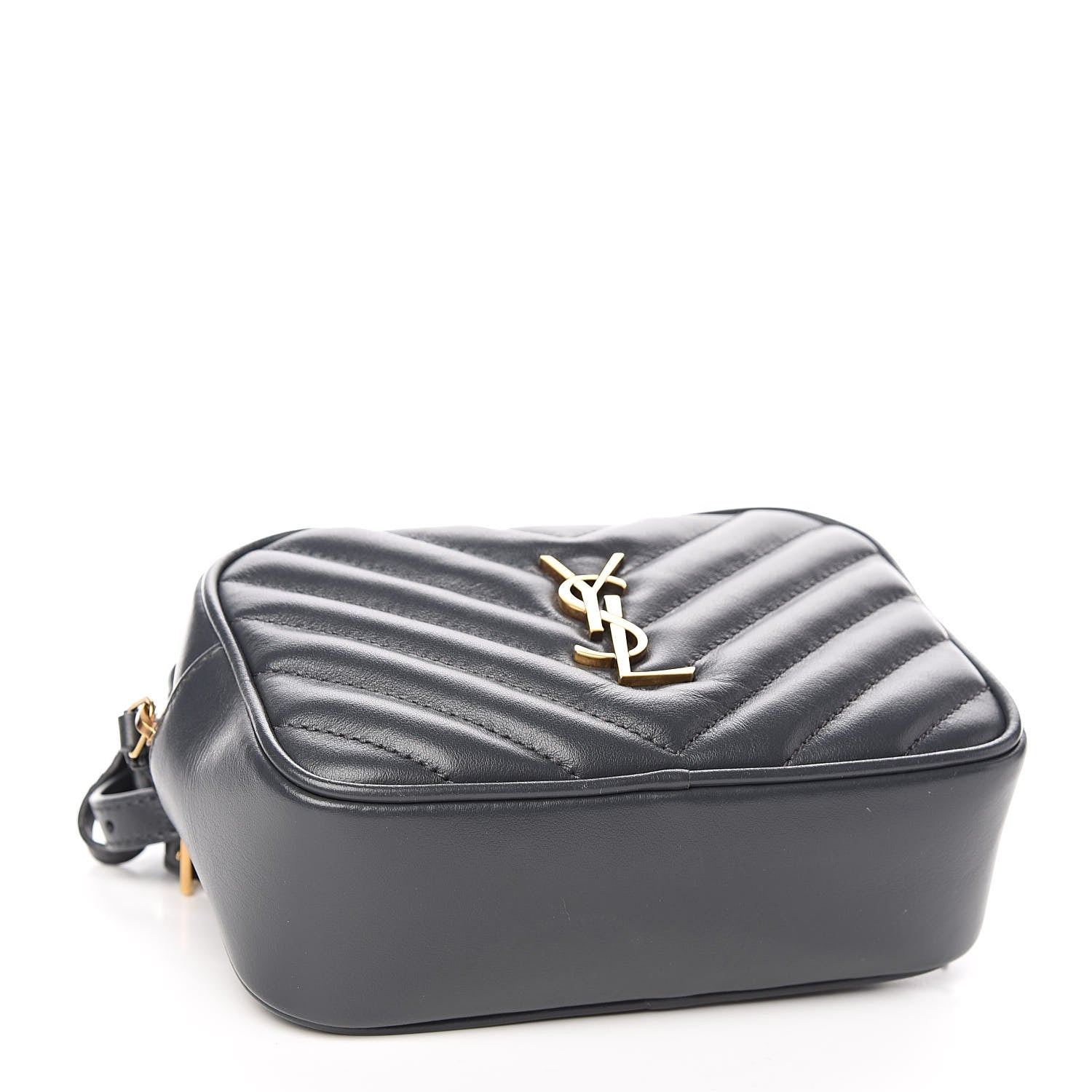 Saint Laurent Calfskin Matelasse Monogram Lou Belt Bag Dark Smog 4 of 11