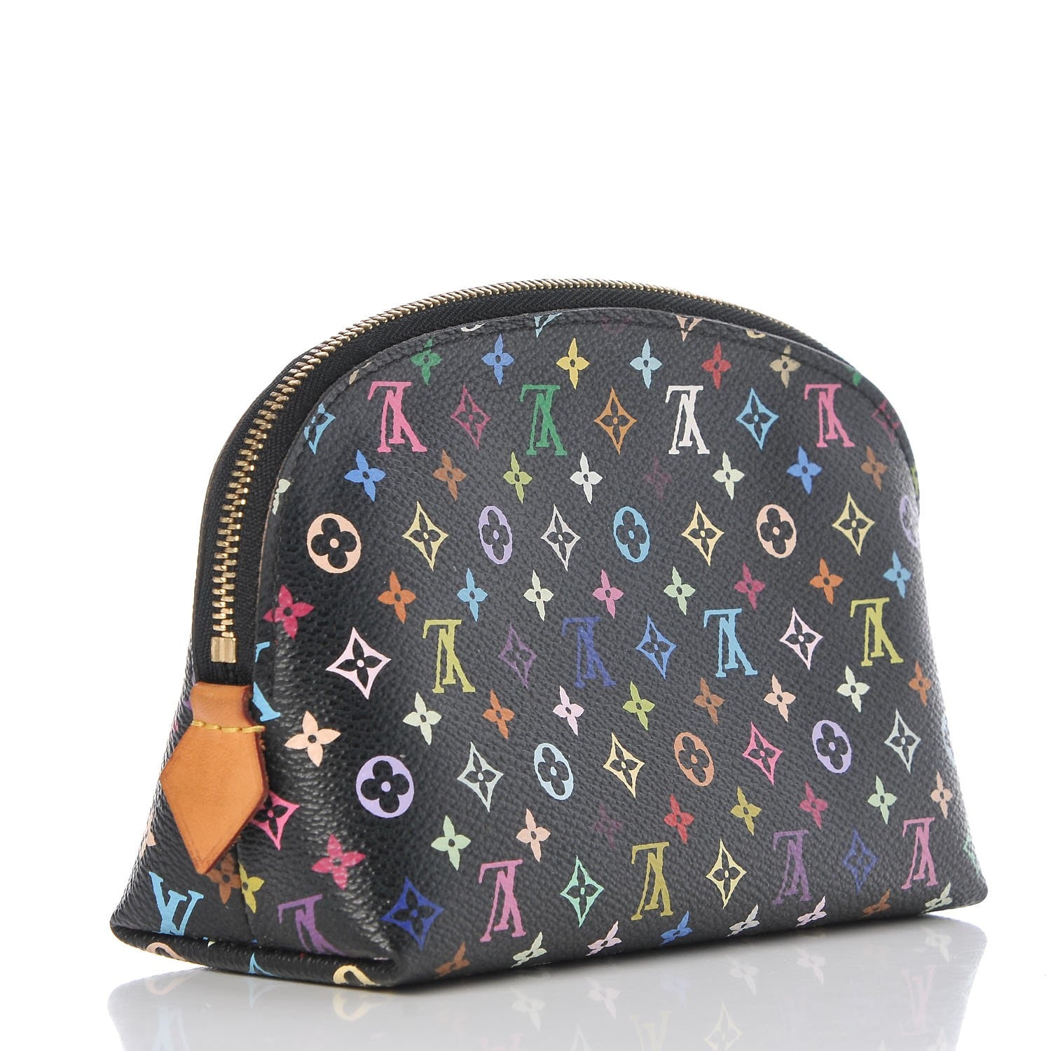 Louis Vuitton Monogram Multicolor Cosmetic Pouch Black Grenade 3 of 8