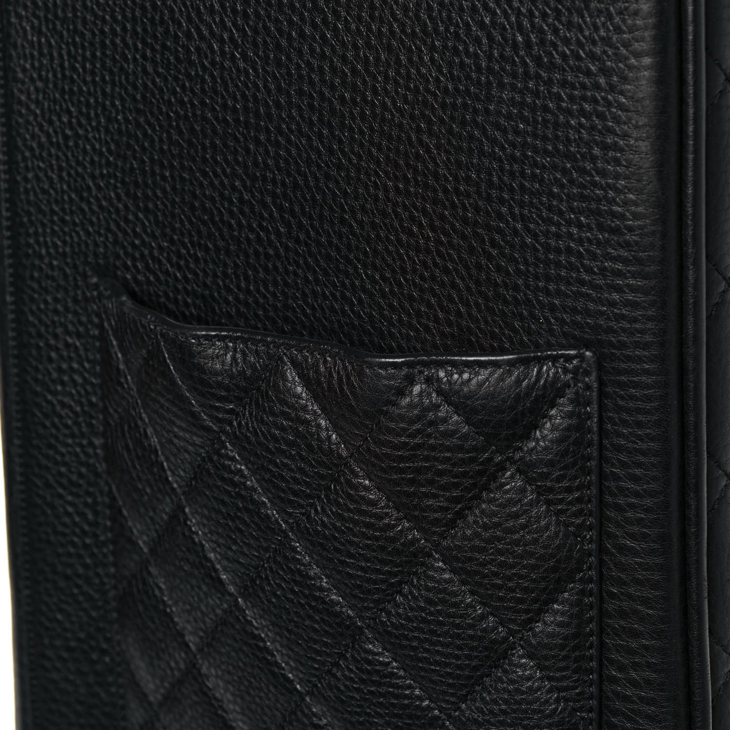 Calfskin Quilted Coco Case Trolley Black