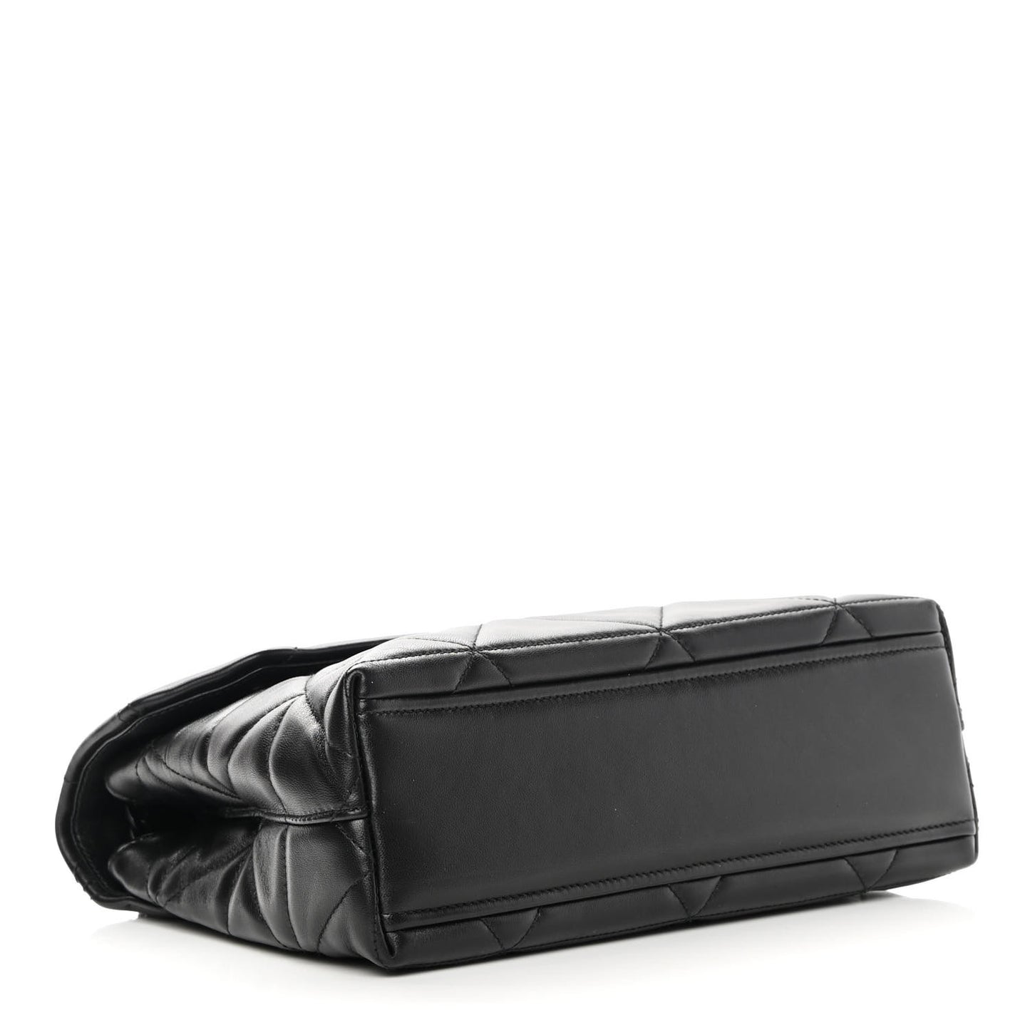 Nappa Triangle Stitched Large Spectrum Bag Black