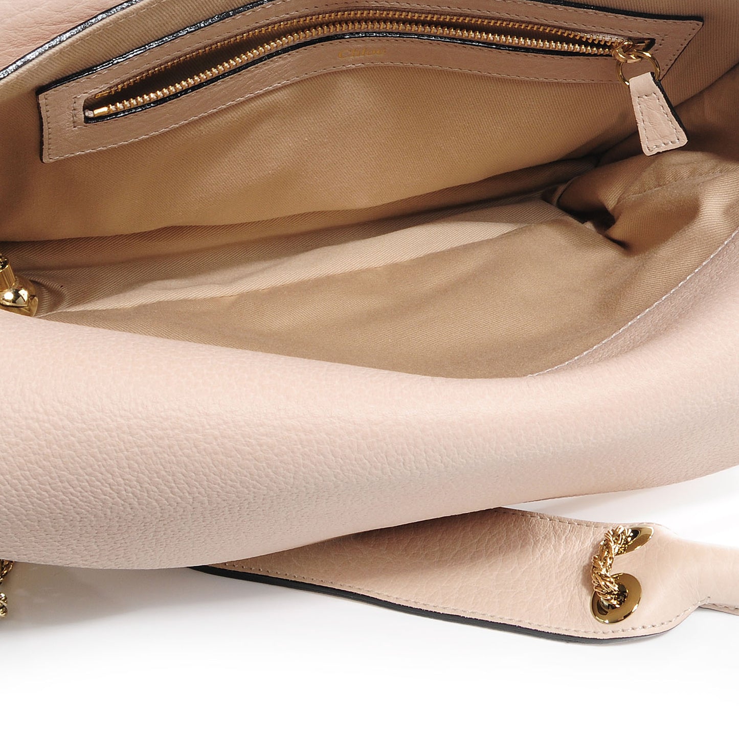 Grained Calfskin Sally Flap Bag Beige