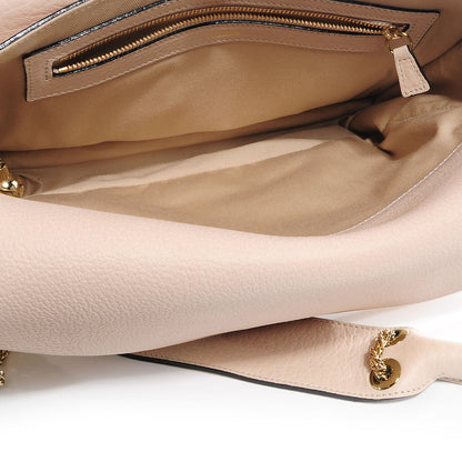 Chloe Grained Calfskin Sally Flap Bag Beige 7 of 10