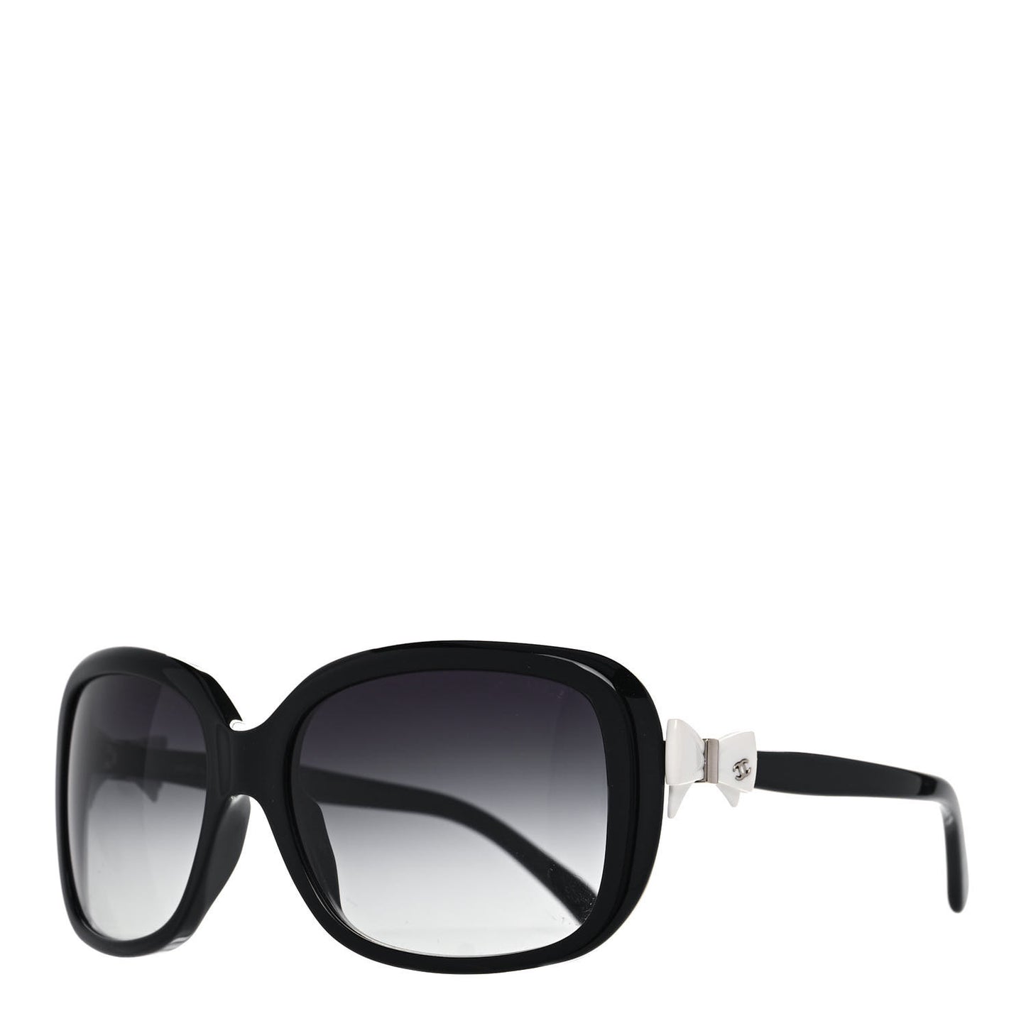 Acetate CC Bow Sunglasses 5171 Black White