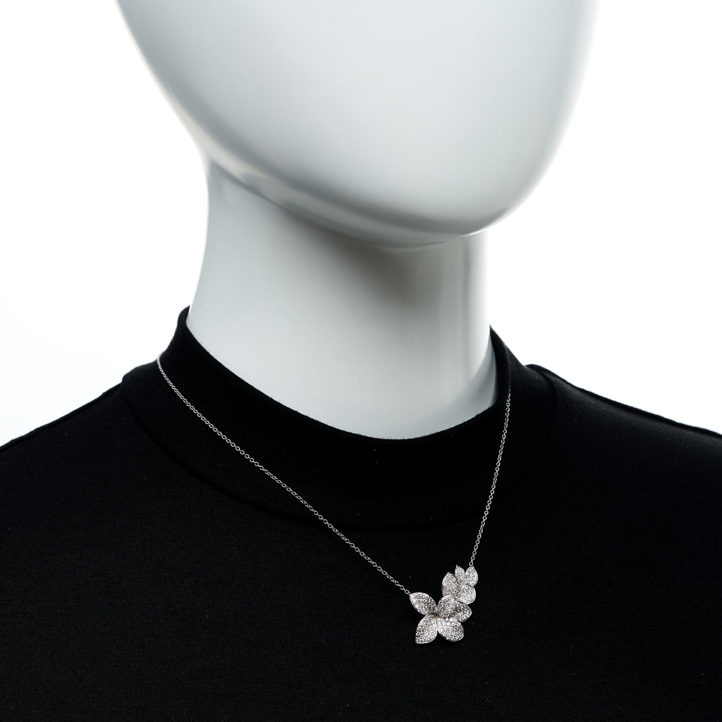 18K White Gold Giardini Segreti Short Necklace