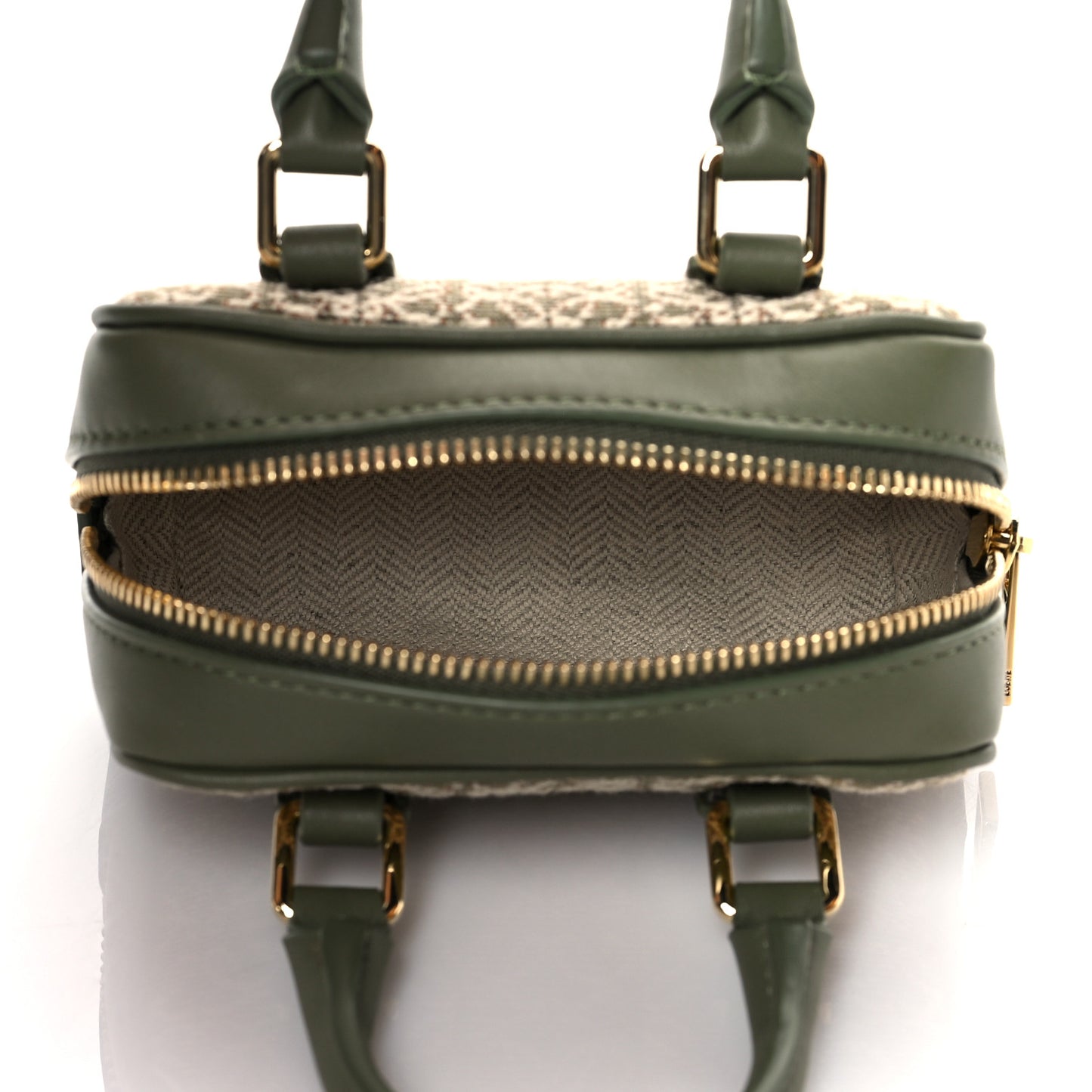 Jacquard Anagram Calfskin Amazona Nano Avocado Green