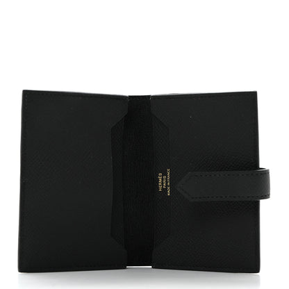 Hermes Epsom Bearn Card Holder Wallet Black 5 of 7