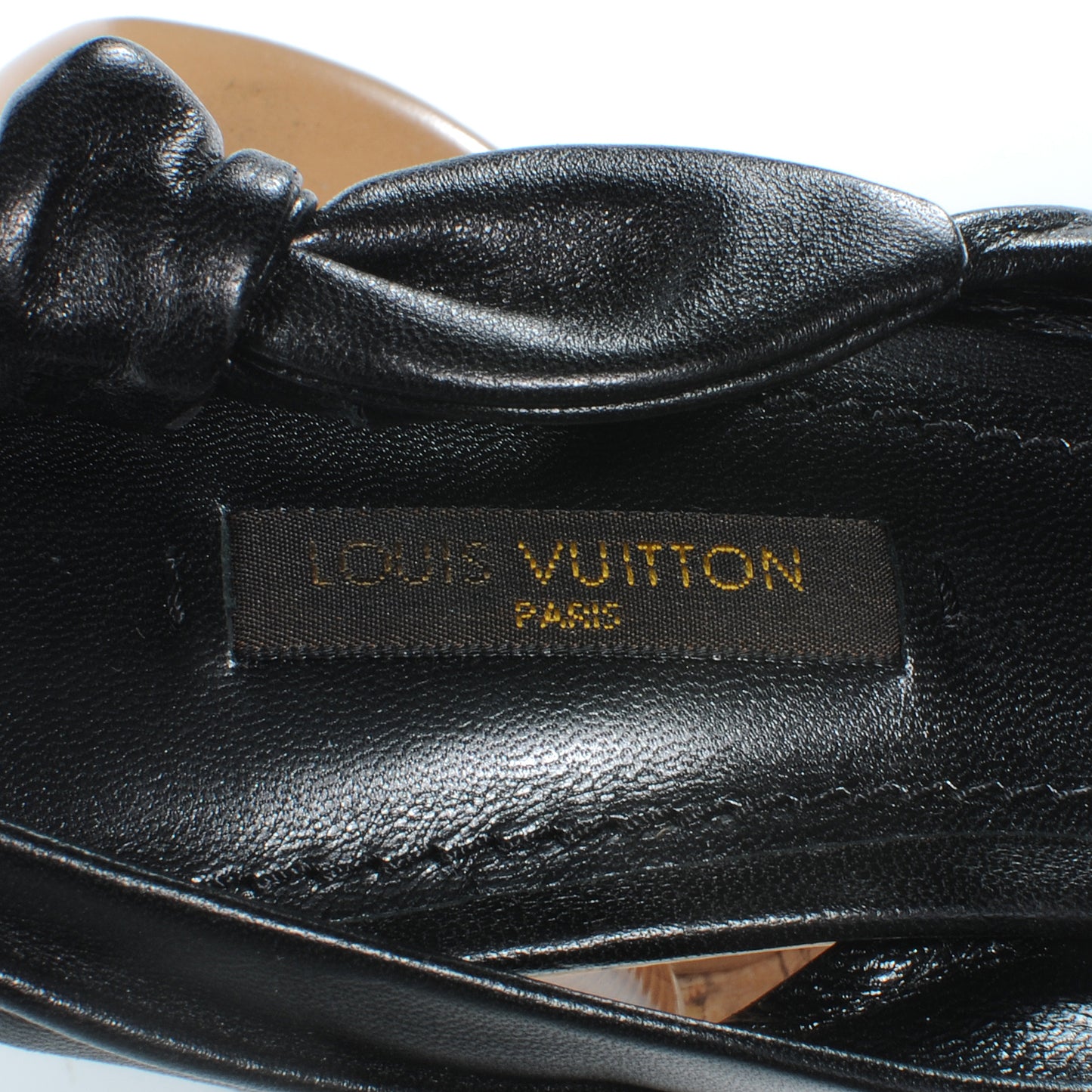 Porto Cervo Leather Slingback Heels Black 38