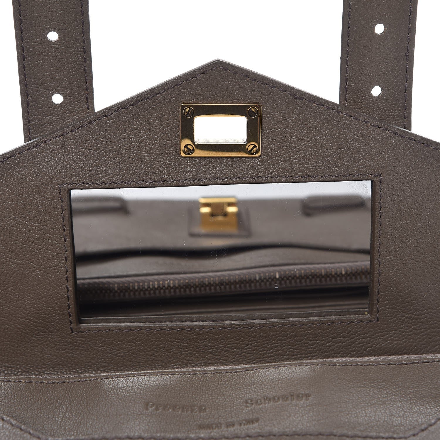 Proenza Schouler Lambskin PS1 Large Chain Wallet Smoke 7 of 9