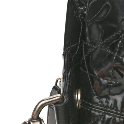 Christian Dior Vinyl Cannage Duffle Black 10 of 11