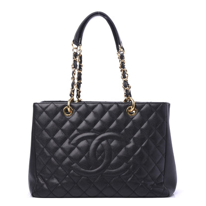 Chanel Caviar Quilted Grand Shopping Tote GST Black 1 of 10
