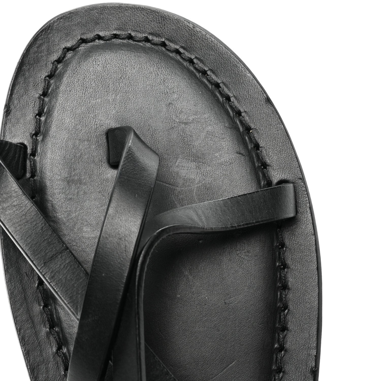 Saint Laurent Calfskin Nu Pieds Sandals 38 Black 9 of 11