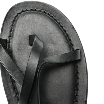 Saint Laurent Calfskin Nu Pieds Sandals 38 Black 9 of 11