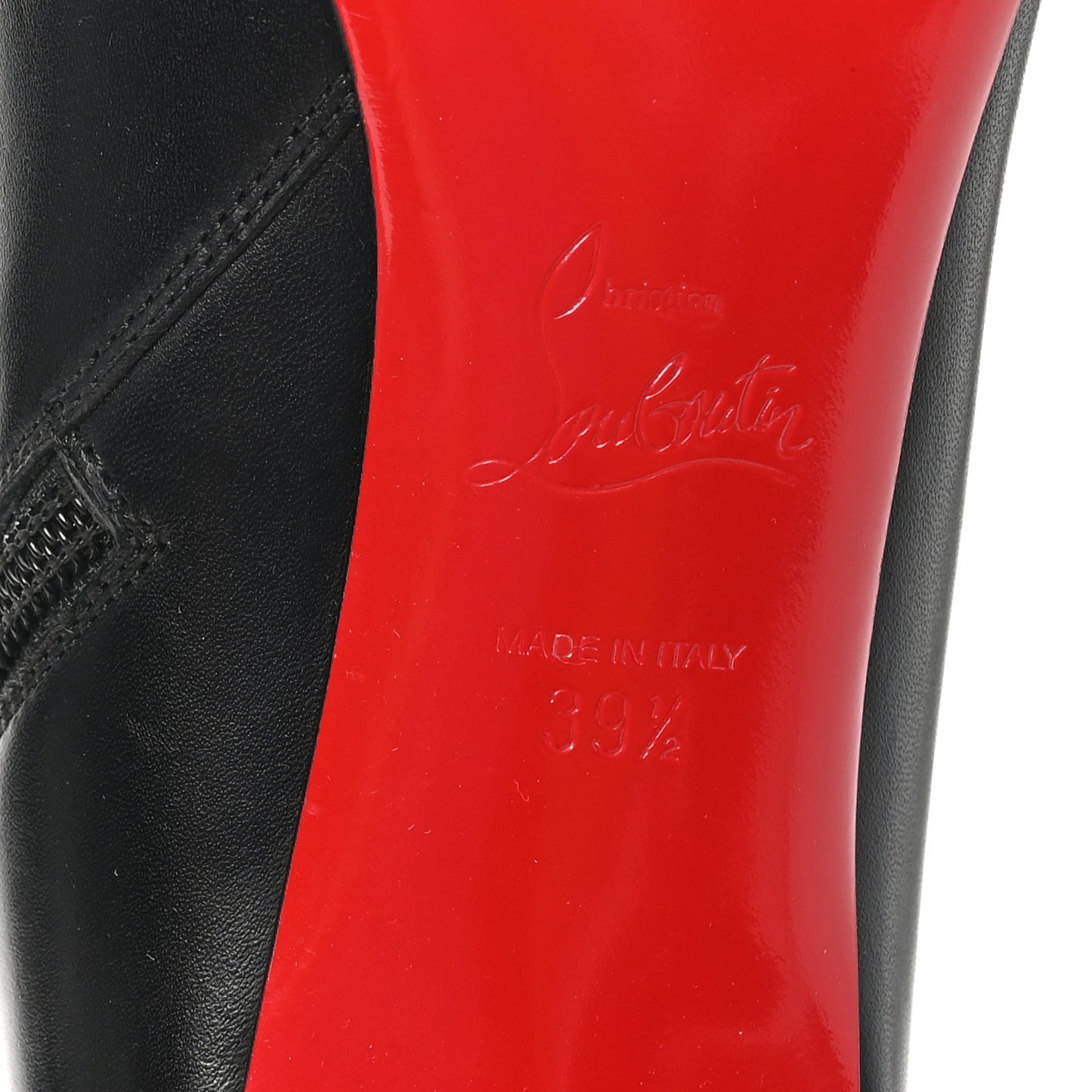 Calfskin Pumppie Botta 85 Knee Boots 39.5 Black