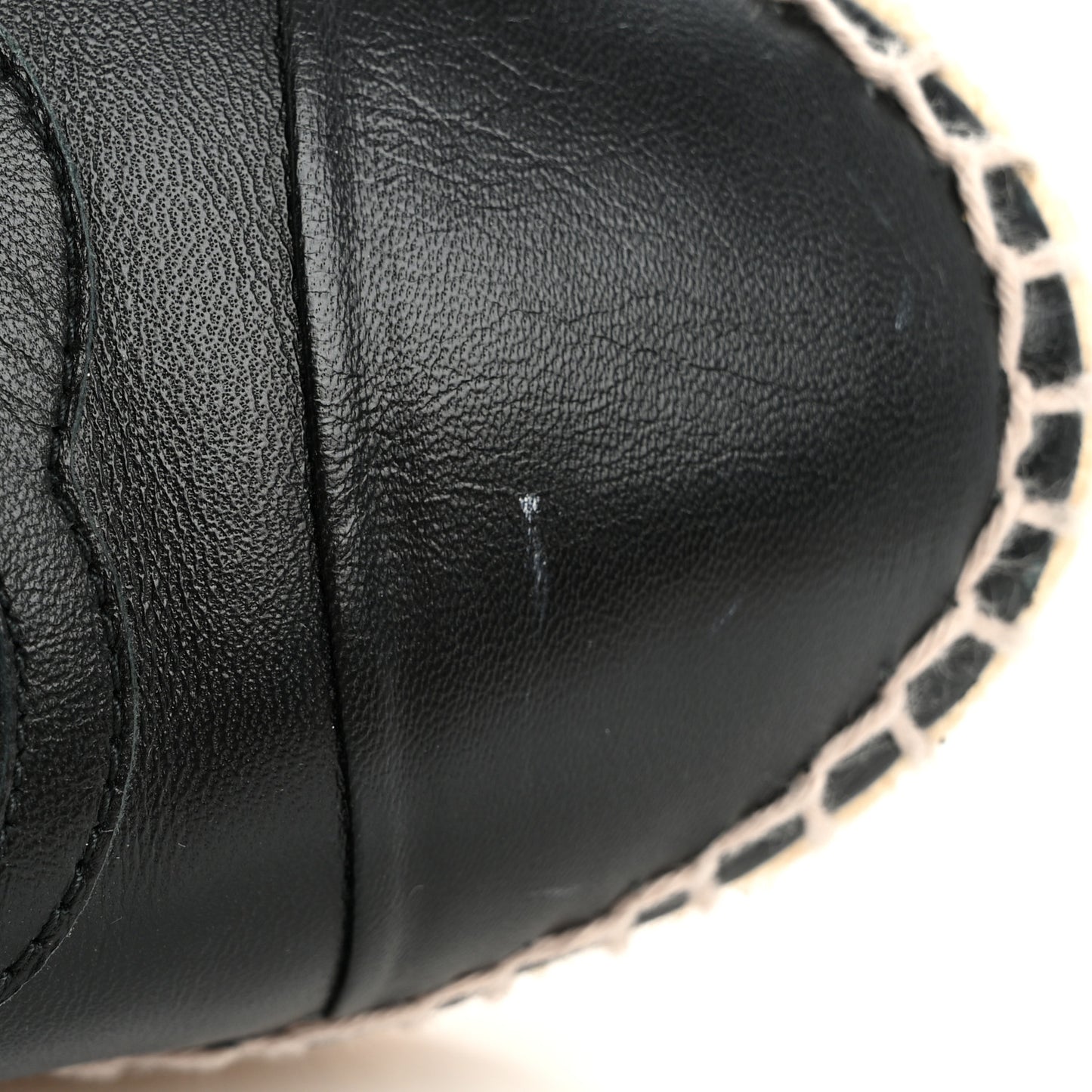 Lambskin CC Espadrilles 38 Black