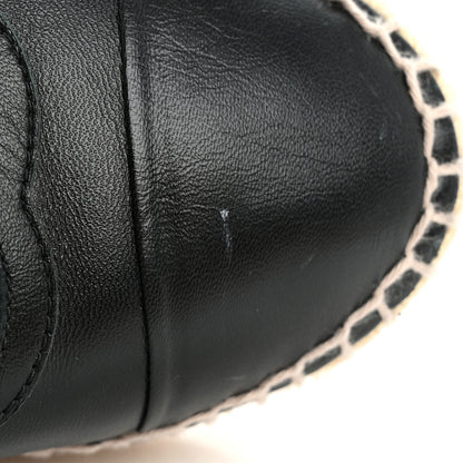 Chanel Lambskin CC Espadrilles 38 Black 13 of 14
