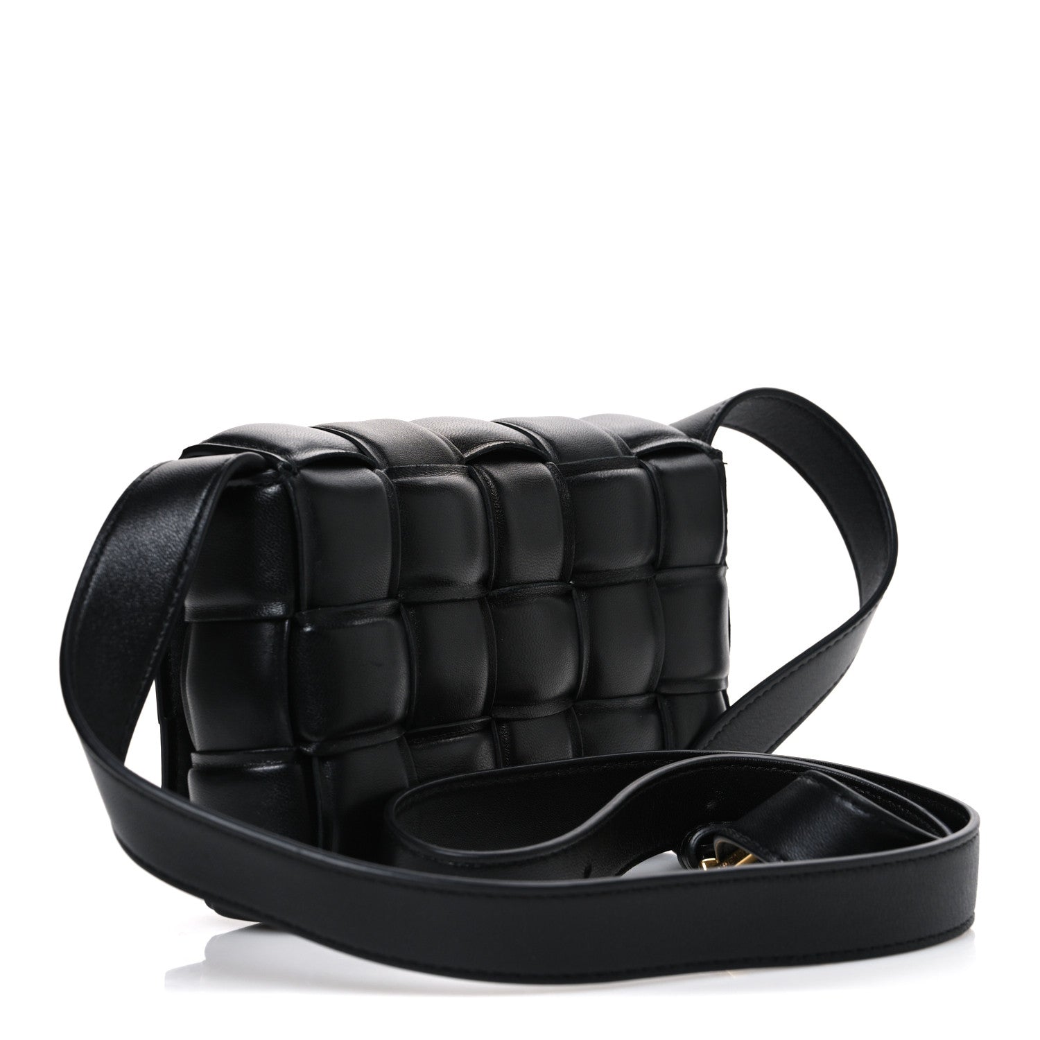 Bottega Veneta Nappa Maxi Intreccio Small Padded Cassette Crossbody Bag Black 3 of 11