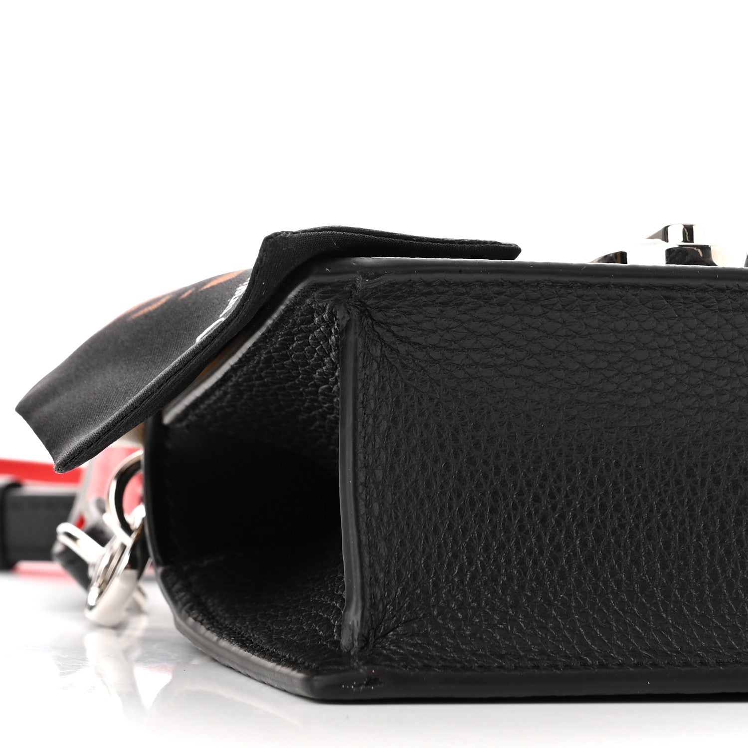 Christian Louboutin Grained Calfskin Nano Elisa Top Handle Bag Black 8 of 9
