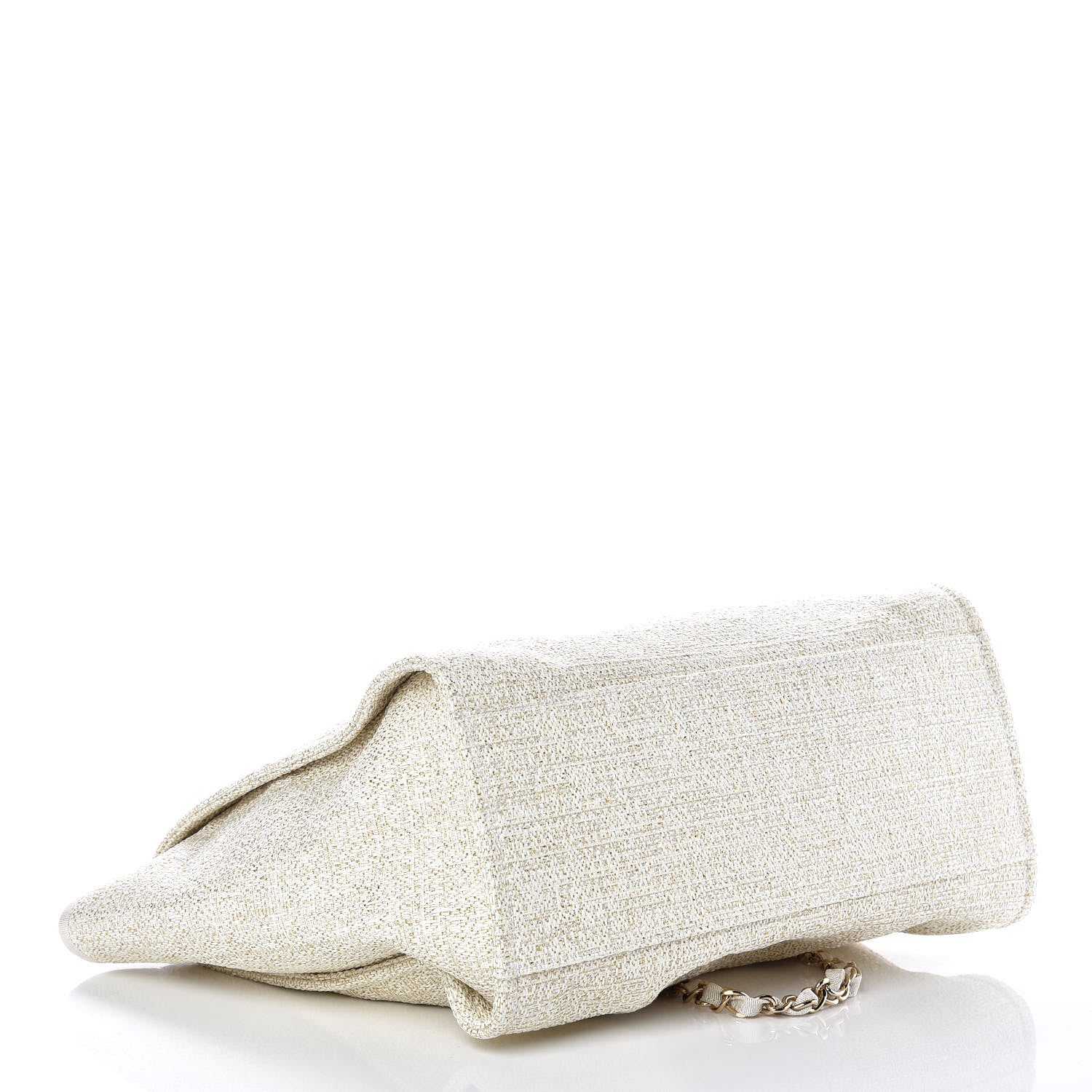 Chanel Canvas Large Deauville Tote Ivory 4 of 9